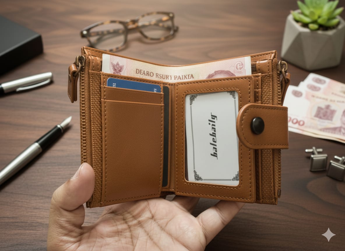 Balebaily Premium PU Leather Men Wallet