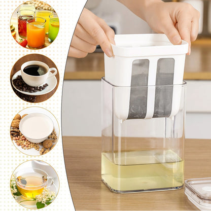 Imported 1100ML Greek Yogurt Maker & Hung Curd Strainer Box with Fine Mesh Filter