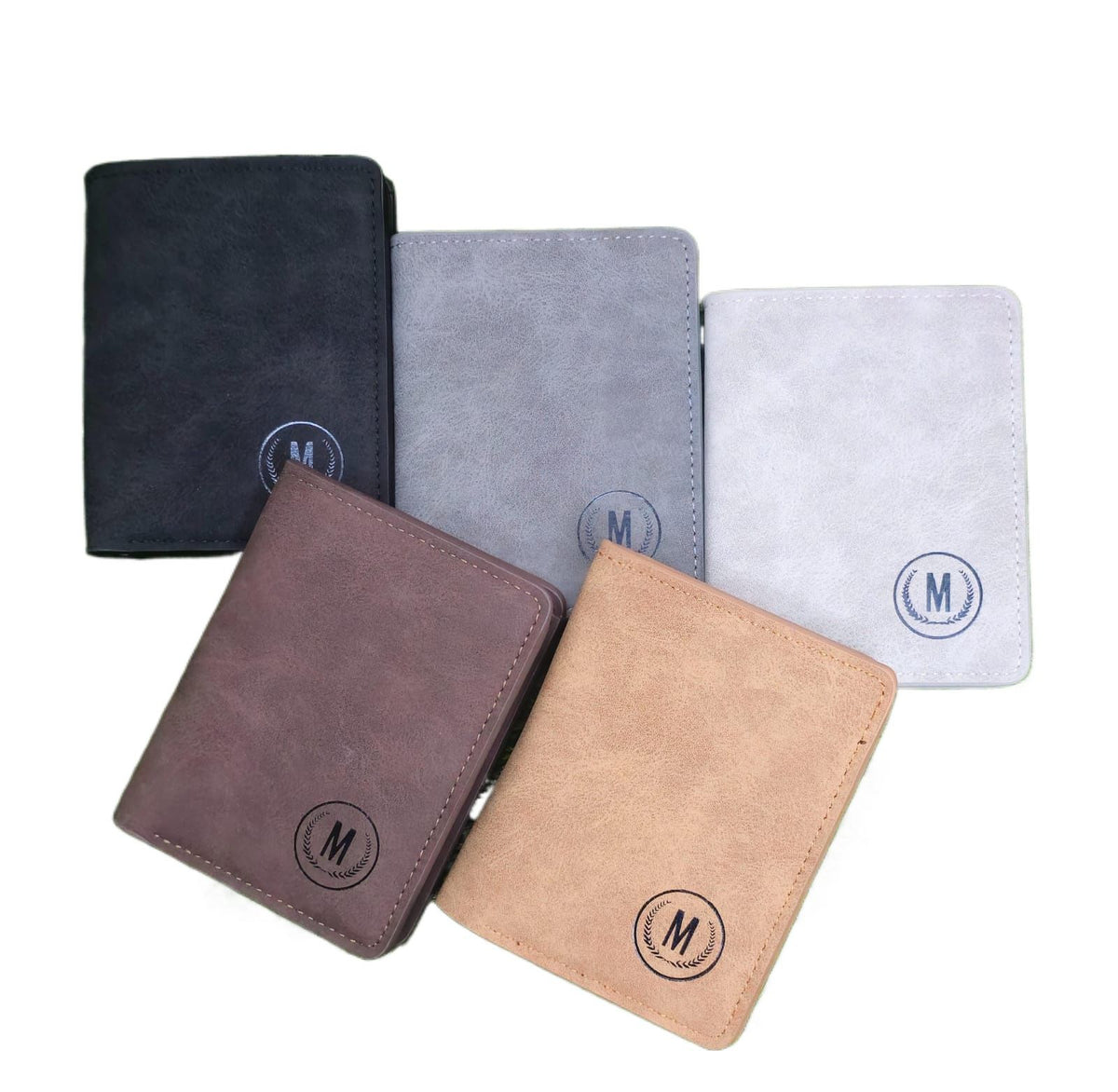 GU-II Male Short Thin Man Purse Wallet Leather Purse Young Men's Personality Tide