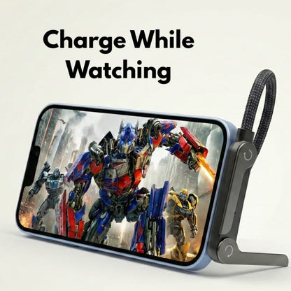 240W Type C to Type C Fast Charging Cable with 360° Aluminum Stand – Ultra Durable USB-C PD Cable