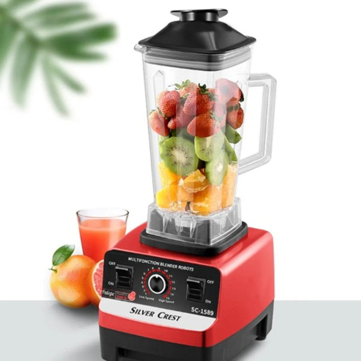 Silver Crest 4500W Heavy Duty 2-in-1 Blender & Grinder (2.5L Jug) – Germany Technology