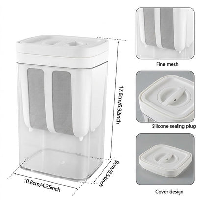 Imported 1100ML Greek Yogurt Maker & Hung Curd Strainer Box with Fine Mesh Filter