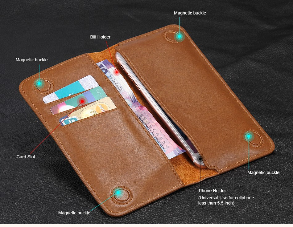 Floveme Hand Made Soft Universal Wallet (100% Imported)