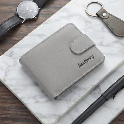 Baellerry New Short Men Wallets GU-II Type Male Purses PU Card Holder Wallet For Men