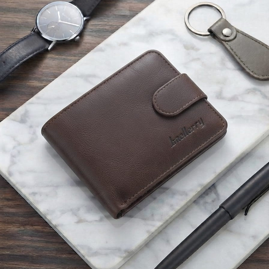Baellerry New Short Men Wallets GU-II Type Male Purses PU Card Holder Wallet For Men
