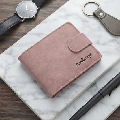 Baellerry New Short Men Wallets GU-II Type Male Purses PU Card Holder Wallet For Men
