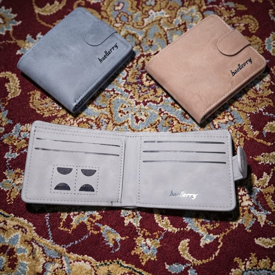 Baellerry New Short Men Wallets GU-II Type Male Purses PU Card Holder Wallet For Men