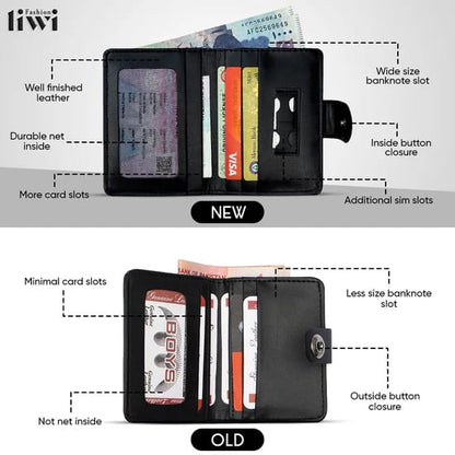 Fashion Liwi Minimool Button Closure Wallet For Men