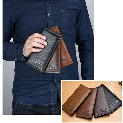Jeep Buluo Imported Branded Leather Wallet (Buy 1 Get 1 Free)