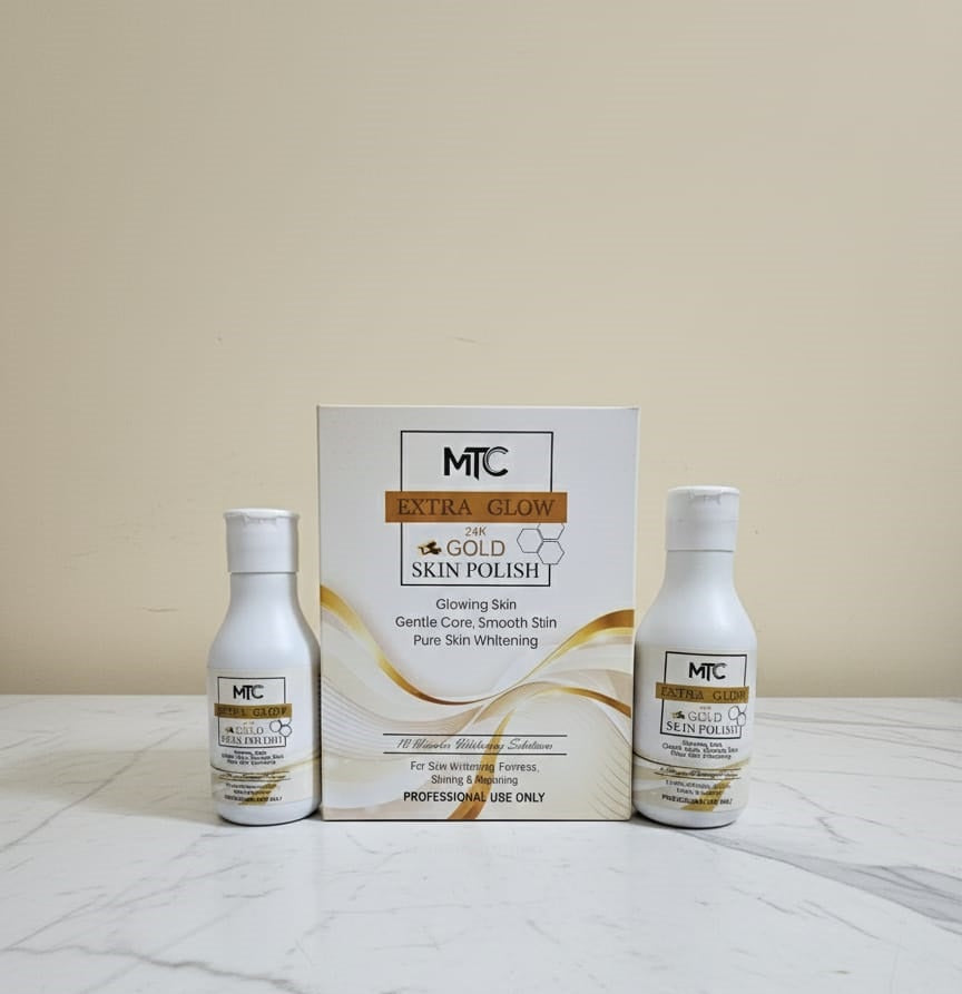 MTC Extra Glow 24K Gold Skin Polish – Professional Whitening & Repairing Kit
