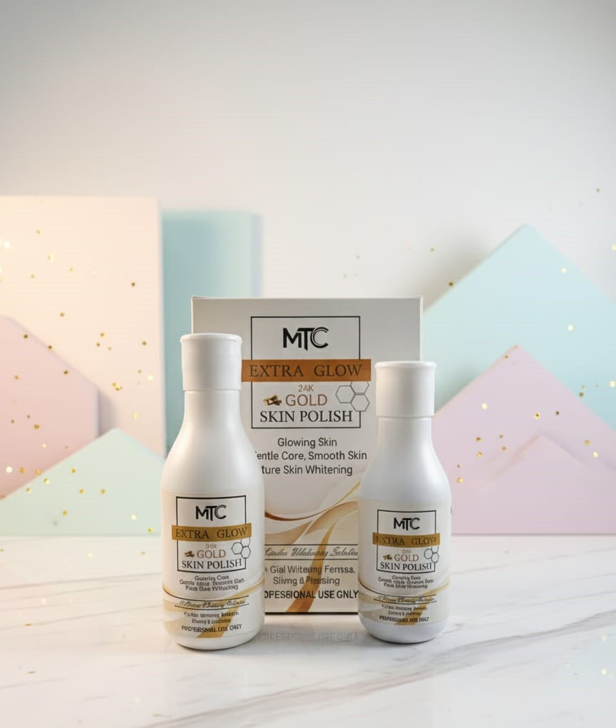 MTC Extra Glow 24K Gold Skin Polish – Professional Whitening & Repairing Kit