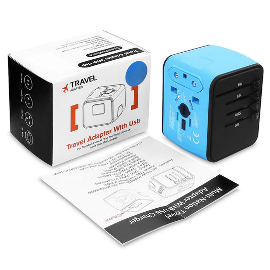 35W Universal Travel Adapter With 4 Port (3 USB A + 1 USB C)