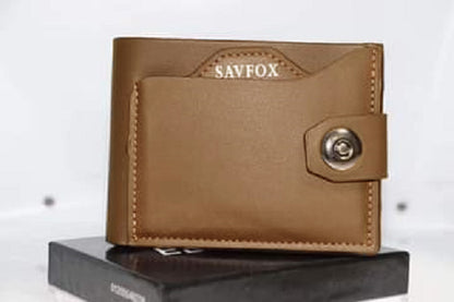 SAVFOX Premium Slim Leather Wallet for Men | Card Holder Organizer