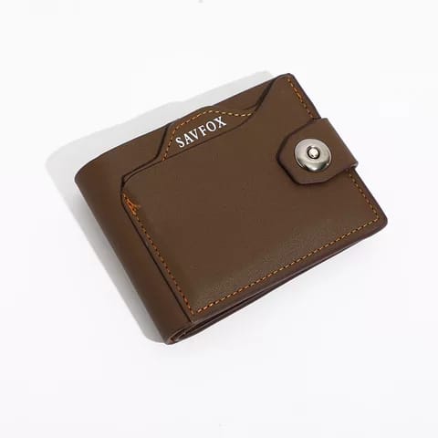 SAVFOX Premium Slim Leather Wallet for Men | Card Holder Organizer
