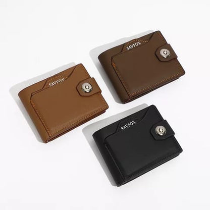 SAVFOX Premium Slim Leather Wallet for Men | Card Holder Organizer
