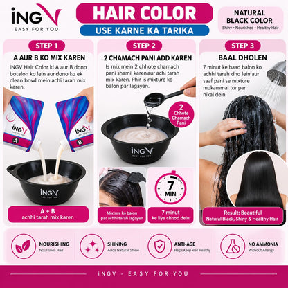 Hair Color INGV 1000ml – FREE INGV Shampoo | Ammonia-Free