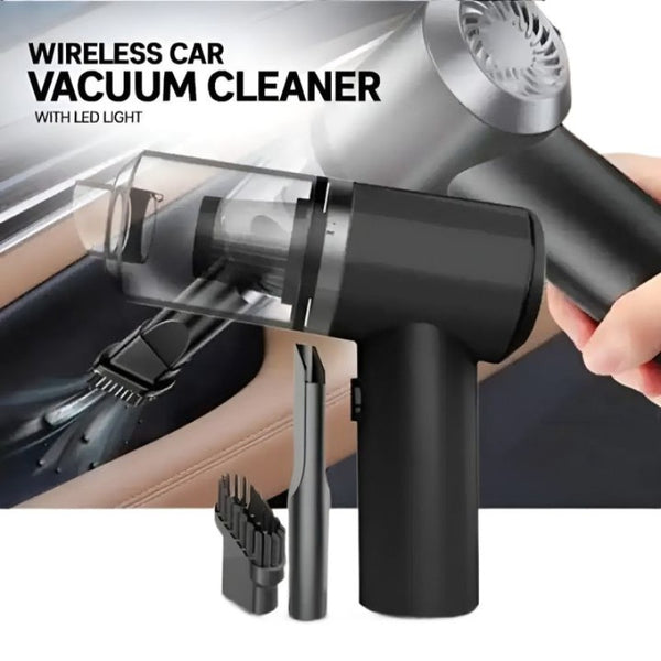 2-in-1 Portable Mini Vacuum Cleaner – Powerful Suction for Home & Car Cleaning