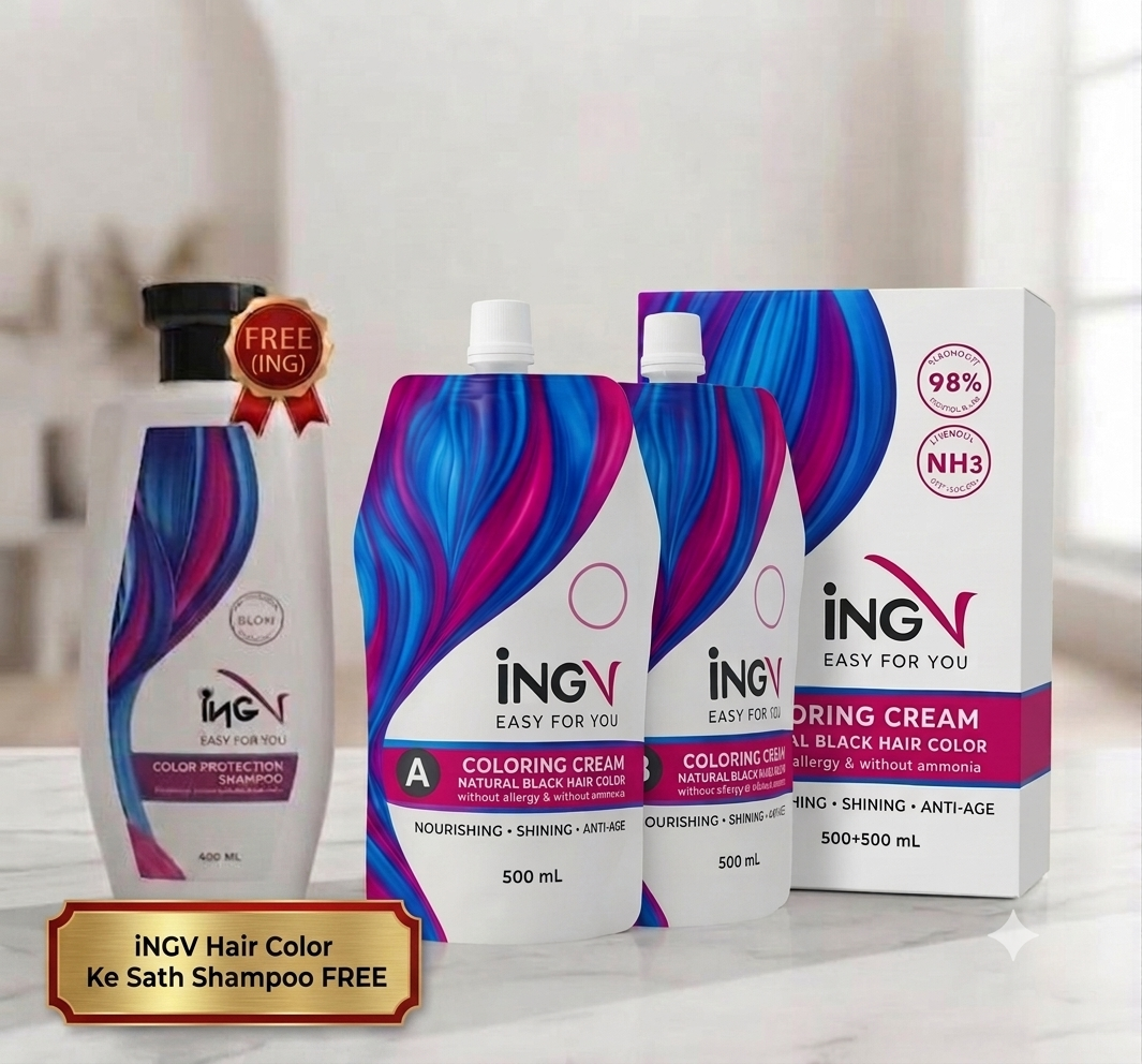 Hair Color INGV 1000ml – FREE INGV Shampoo | Ammonia-Free