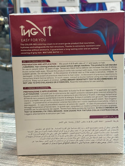 INGVI Hair Color 1000ml – 98% Ammonia-Free Effective Grey Hair Coverage