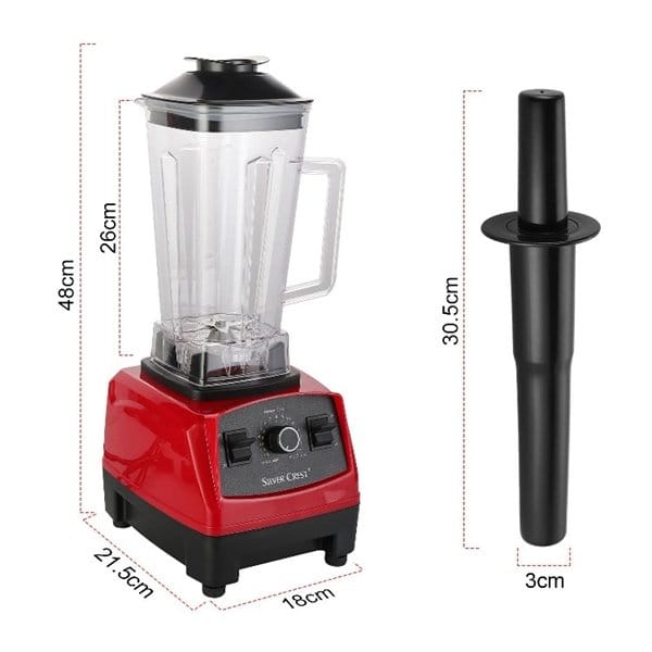 Silver Crest 4500W Heavy Duty 2-in-1 Blender & Grinder (2.5L Jug) – Germany Technology